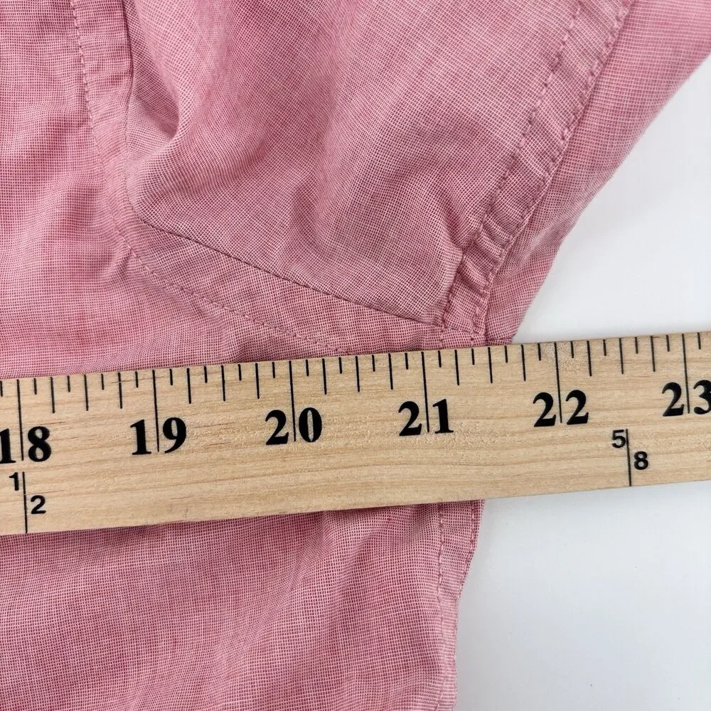 Banana Republic Men's M Pink Camden Fit 100% Cotton Button Up Shirt
